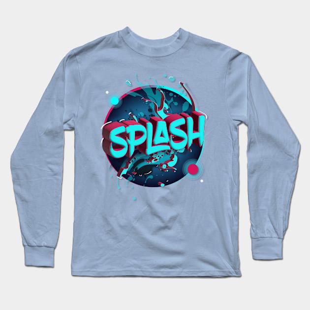 The Splash Circle Long Sleeve T-Shirt by euiarts